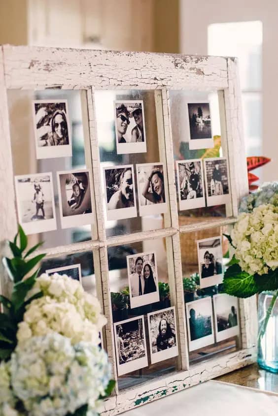 19 Creative Way to Display Photos at Your Wedding