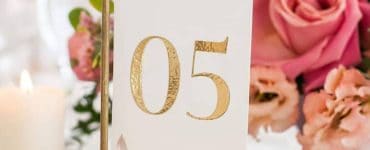 How to Number Tables at Wedding