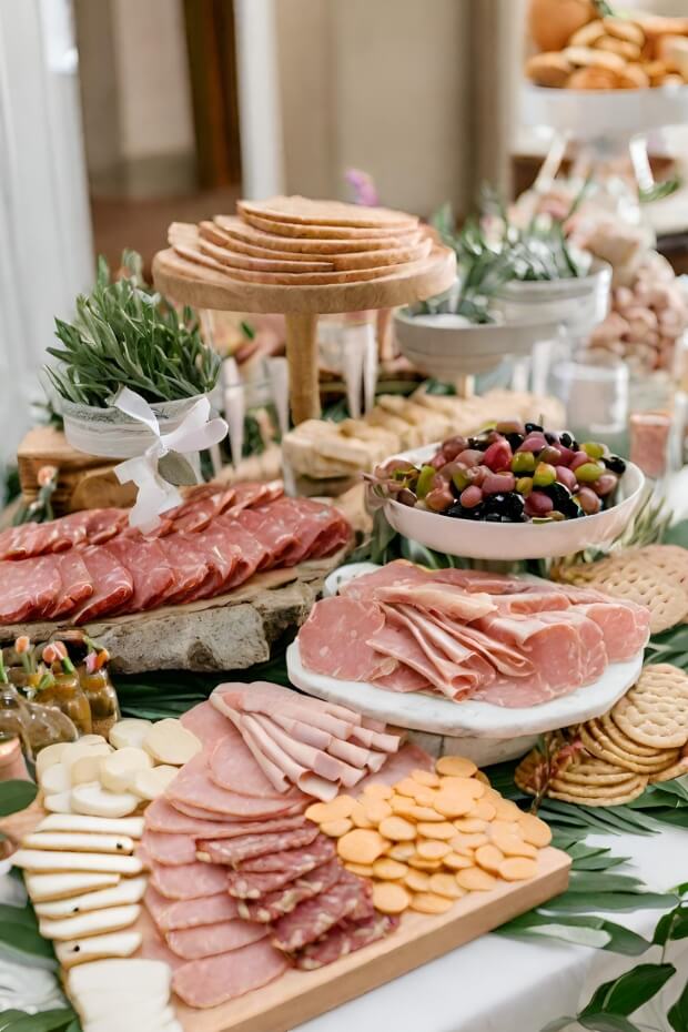 Planning a bridal shower? Explore 24 delightful bridal shower food ideas perfect for any time of day! From savory appetizers to elegant lunch and dinner options, to charming brunch bites, find simple yet stunning recipes to make the celebration deliciously unforgettable. Whether you're hosting a midday luncheon or an evening soirée, these ideas will surely delight the bride-to-be and guests. #BridalShower #FoodIdeas