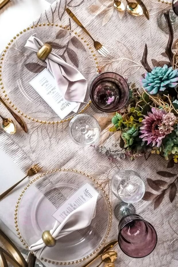 Stunning Purple and Gold Wedding Theme Ideas for couples looking to make a statement