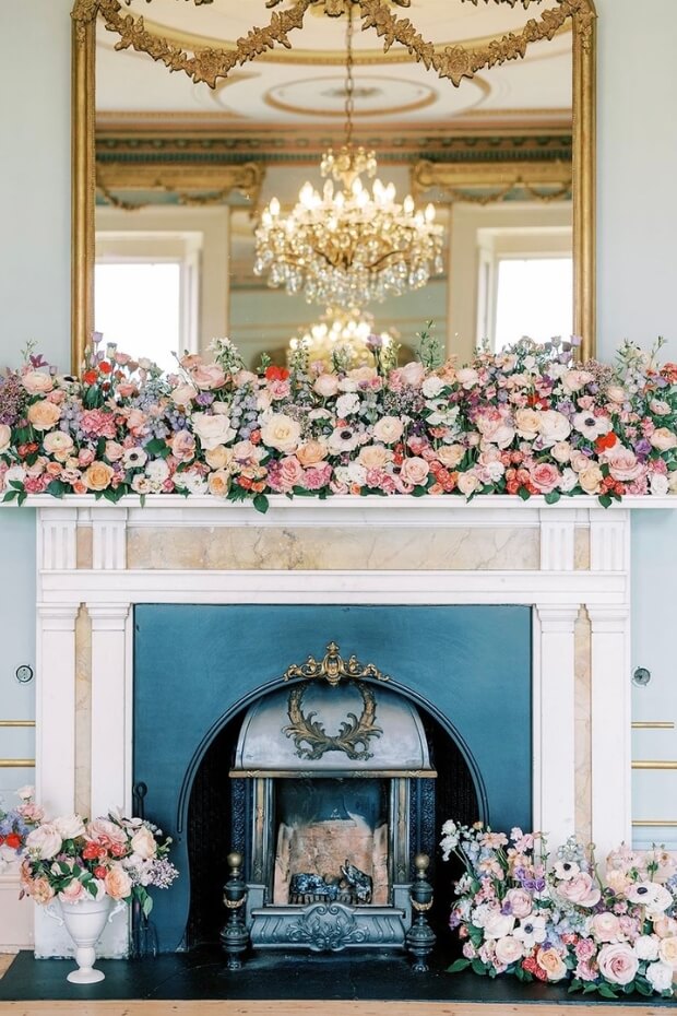 Pink and White Flower Arrangement Wedding Decor